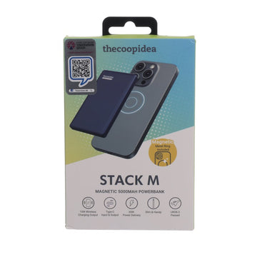 THECOOPIDEA STACK M Ultra Slim Magnetic 5000mAh Powerbank Navy