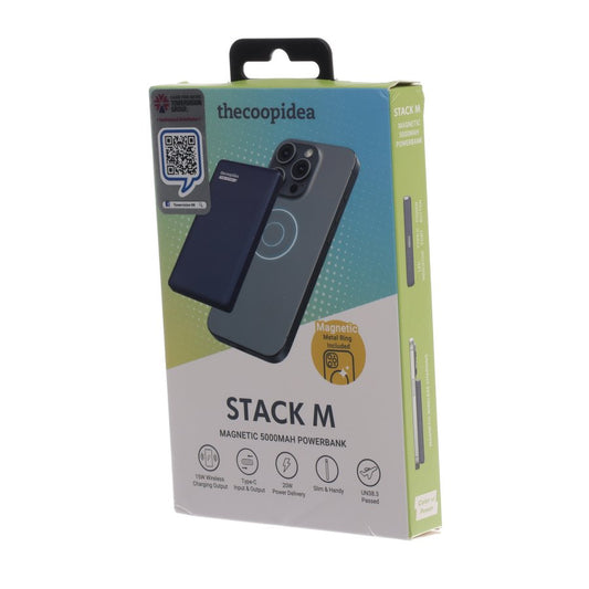 THECOOPIDEA STACK M Ultra Slim Magnetic 5000mAh Powerbank Navy