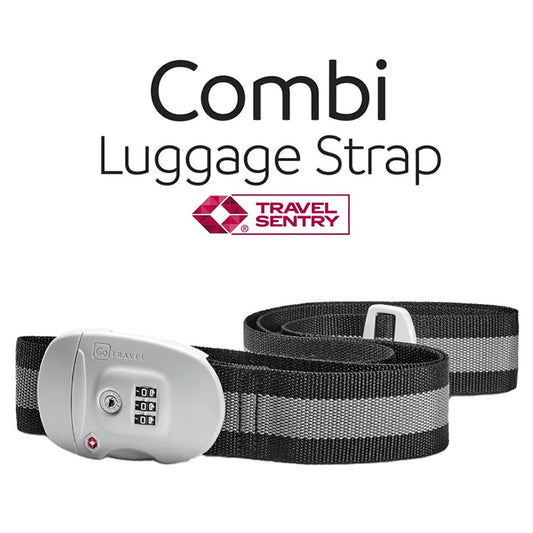 GO TRAVEL Combi Luggage Strap TSA (Black)