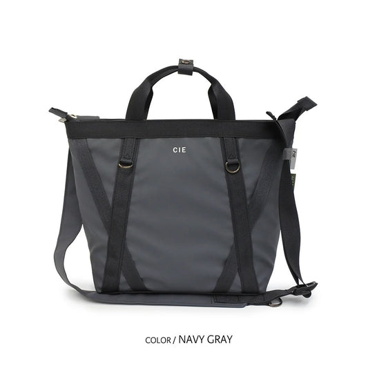 CIE CIE GRID-3 TOTE BAG S - NAVY GRAY  (400g)