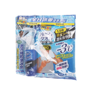 NETSUSAMA 小林冰爽噴霧 凍巾大4片 優惠裝