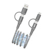 THECOOPIDEA Mag Pro 1.2M Magnetic 4 In 1 Cable Grey