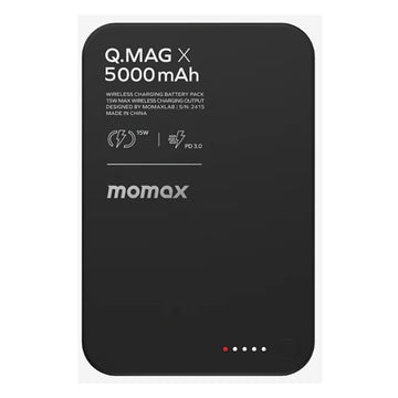 MOMAX Q.MAG X 5000MAH 無線磁吸外置充電器 - 黑色