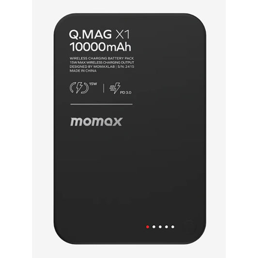 MOMAX MOMAX Q.MAG X 10000MAH 無線磁吸外置充電器 黑色