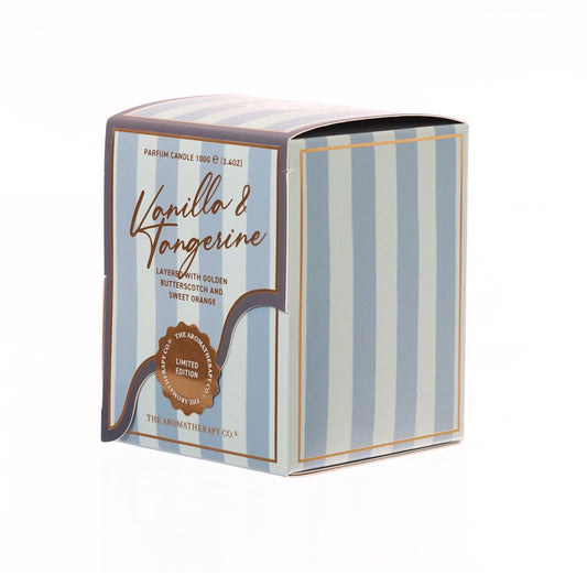 THE AROMATHERAPY COMPANY Vanilla & Tangarine Festive Candle 100g