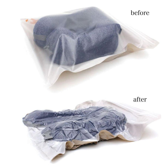 SIFFLER PETAKO 衣物壓縮收納袋 M size 3個裝 - 啡色 (47g)