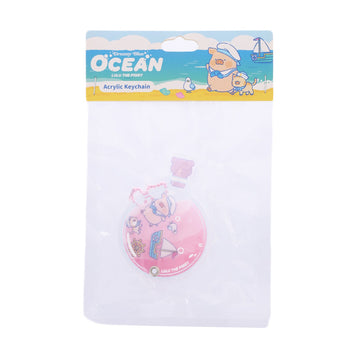TOYZEROPLUS LuLu the Piggy Ocean  - Acrylic Keychain (Navigating Ver.)