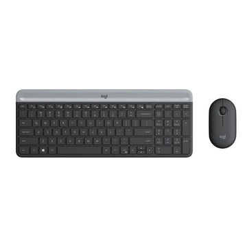 LOGITECH MK470 超薄無線鍵盤滑鼠組合 (中文注音) 石墨灰