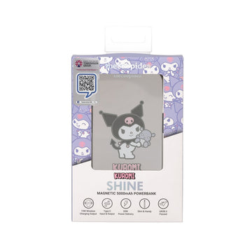 THECOOPIDEA SANRIO SHINE 超薄磁性5000MAH 無線磁吸外置充電器 KUROMI