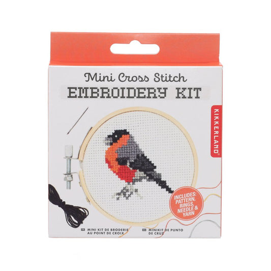 KIKKERLAND Mini Crossstitch Embroidery Kit-Bird