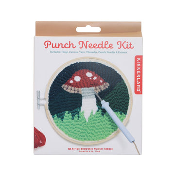 KIKKERLAND Punch Needle Kit-Mushroom