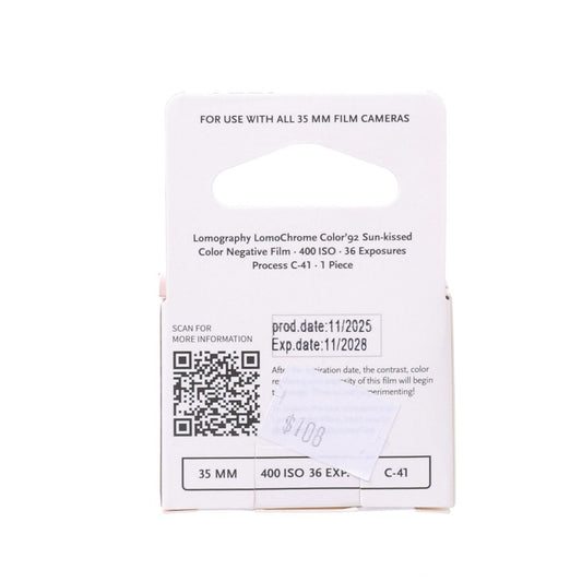 LOMOGRAPHY Lomo Color 92 Sunkissed 400/36 Film