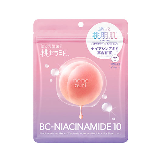 BCL MOMO PURI 蜜桃乳酸菌修護精華面膜7'S
