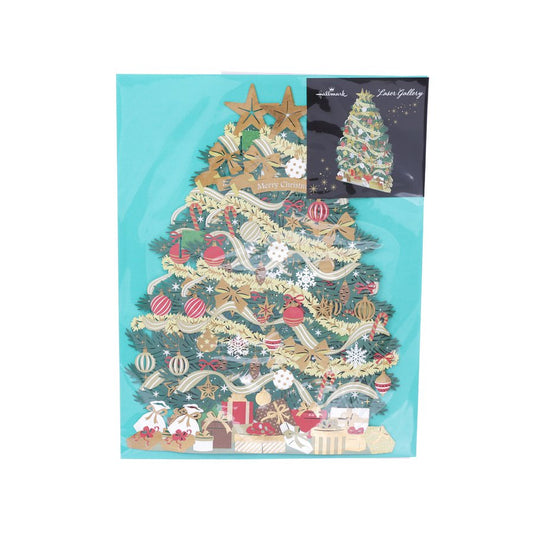 HALLMARK Xmas Card Pop Up - Green Xmas Tree  (30g)