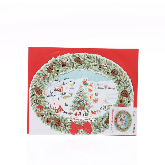 HALLMARK Xmas Card Pop Up - Wreath  (30g)