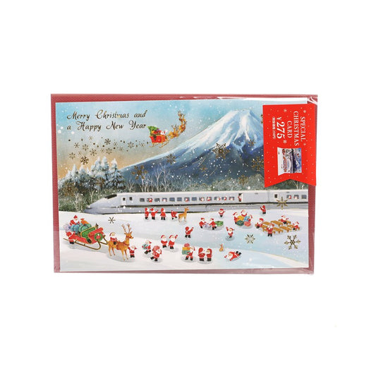 APJ Xmas Card Pop Up - Mount Fuji Santas  (29g)