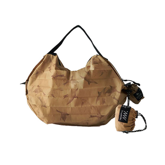 SHUPATTO SHUPATTO摺疊袋(中) - 啡色/鳥