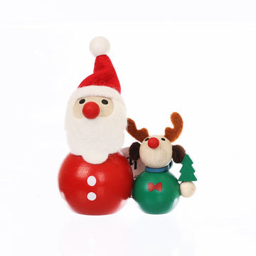 MARKS Palm-Sized Doll Santa Claus Pairreindeer  (26g)