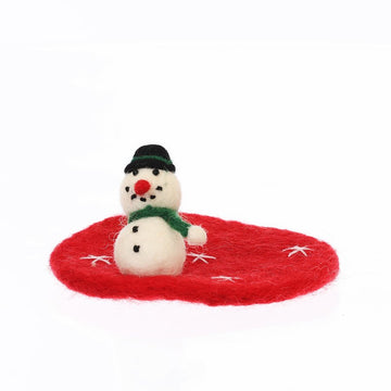 MARKS Felt Coastersnowman  (11g)