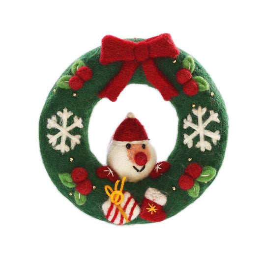 MARKS Felt Wreathsanta Claus  (115g)