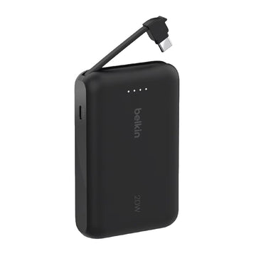 BELKIN Boost Charge 10000mAh Powerbank With Integrated USB-C Cable Black