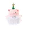 TOYZEROPLUS LuLu the Piggy Christmas - Lovely Snowball Lu Plush Keychain (white ver.)