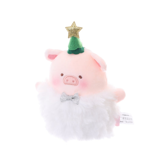 TOYZEROPLUS LuLu the Piggy Christmas - Lovely Snowball Lu Plush Keychain (white ver.)
