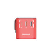 MOMAX 1-World 70W GaN Travel Adapto - Zaku Red