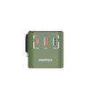 MOMAX 1-World 70W GaN Travel Adapto - Zaku Green