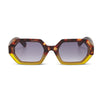 OKKIA Small Hexagon Sunglasses Andrea Havana Yellow