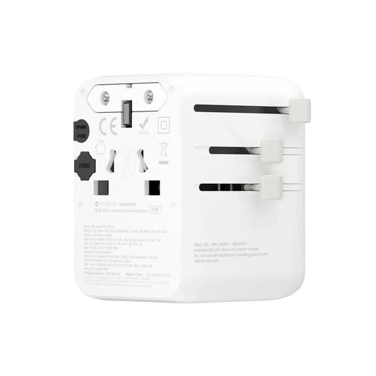 MOPHIE Essential Travel Adapter 70W - White