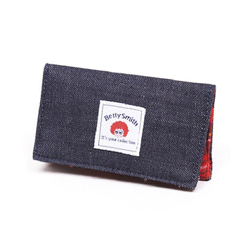BETTY SMITH Denim Card Case Navy