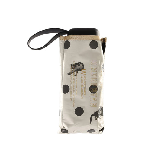 W.P.C. Masayuki Cat Dot 5Mini Fold 46cm-Off White  (190g)