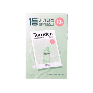 TORRIDEN 積雪草保濕鎮靜面膜 25ml x 10片