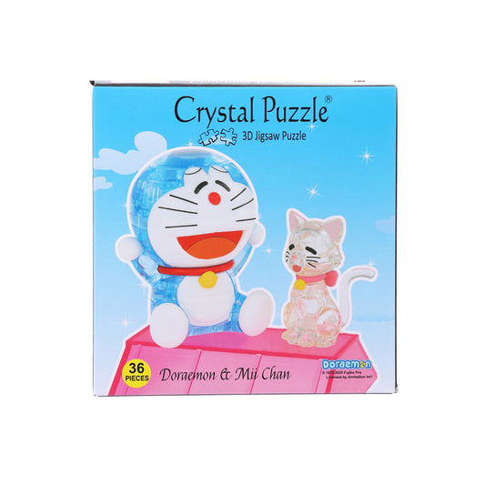 JERUEL 立體透明水晶拼圖套裝 Doraemon & Mii Chan