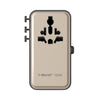 MOMAX 1-WORLD2+ 100W 4-插口內建 USB-C 充電線旅行充電插座(鈦)