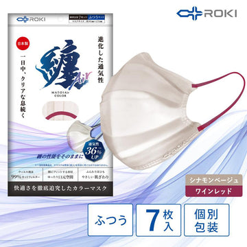 ROKI MATOI AIR MASK REG - BG X WINE RD 7PCS  (42.2g)