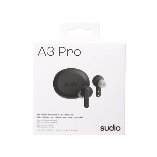 SUDIO A3 Pro True Wireless Earphone - Black