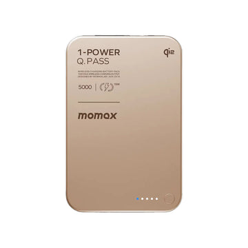 MOMAX 1-Power Q.Pass Qi2 5000mAh Magnetic Wireless Powerbank - Desert Titanium