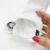 SUN-STAR F25 Snoopy Mitomi Fluffy Mini Pouch with Carabiner - White  (40g)