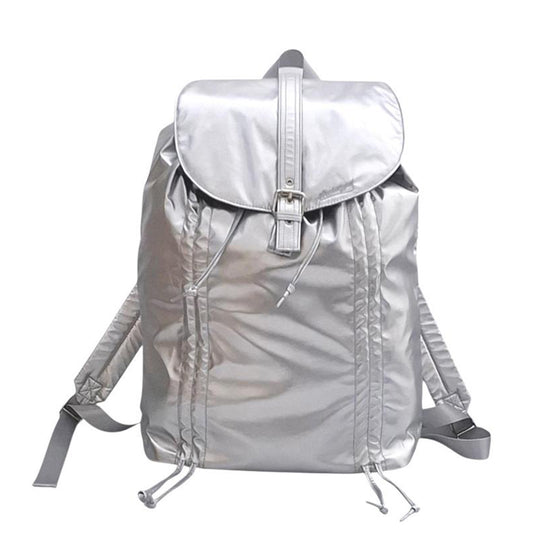 ARCHETYPE Glossy Ribbon Backpack - Silver