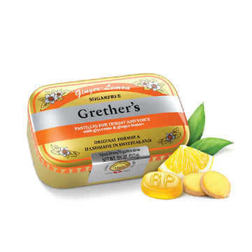 GRETHER'S Pastilles - Ginger Lemon Sugarfree  (110g)