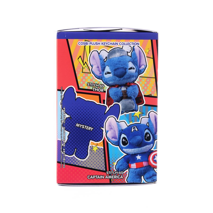 正規品Marvel×Stitch COSBI ぬいぐるみキーチェーンコレクション スティッチ×マーベル限定コラボ、トイサピエンスにて先行販売 | THE RIVER