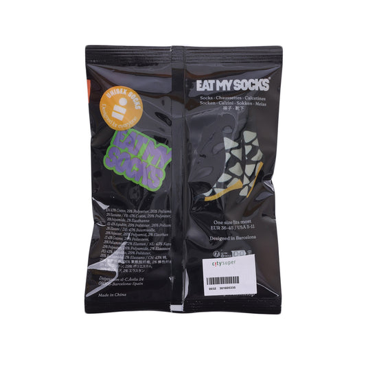 EATMYSOCKS 襪子 - 香脆玉米片 - 黑色