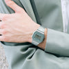 CASIO General - Digital Watch - A168WA-3A - Silver Case/Blue Green Dial