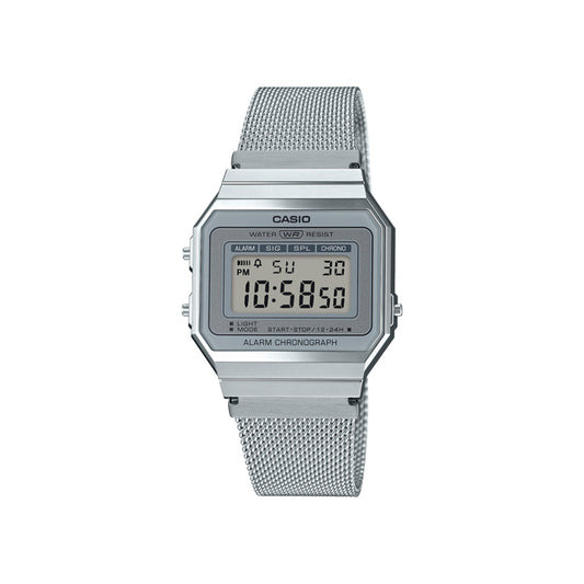 CASIO General - Digital Watch - A700WM-7A - Mesh - Silver
