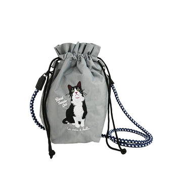 SENBADO F25 SEN Hachune Cat Embroidery Tote 623-7717  (130g)