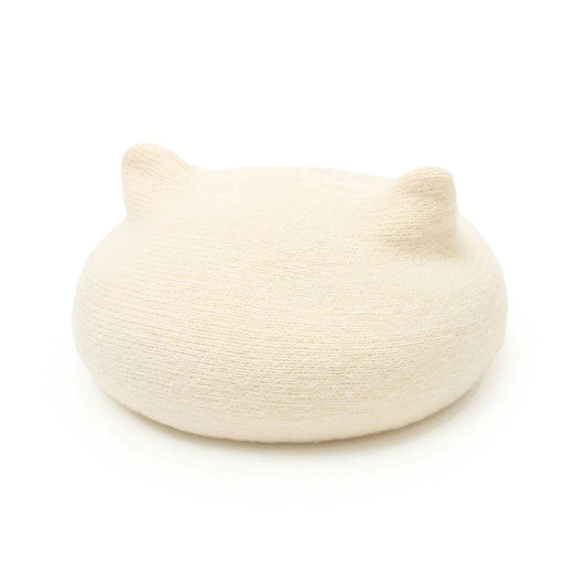 SENBADO F25 SEN 貓耳針織帽 - 米白色 (430-4661)  (95g)