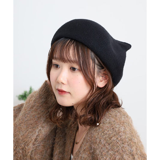 SENBADO F25 SEN 貓耳針織帽 - 黑色 (430-4662)  (95g)