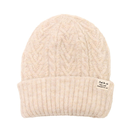 SENBADO F25 SEN 兩用針織帽 - 米色 (432-2266)  (115g)
